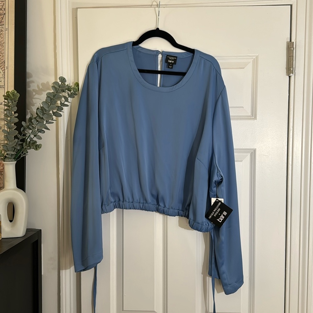 Bell Sleeve Blouse with Ties